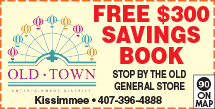 Discount Coupon for Old Town